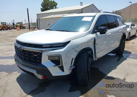 2025 Chevrolet Traverse Awd Z71 from USA, damaged, VIN 1GNEVJRS4SJ200689